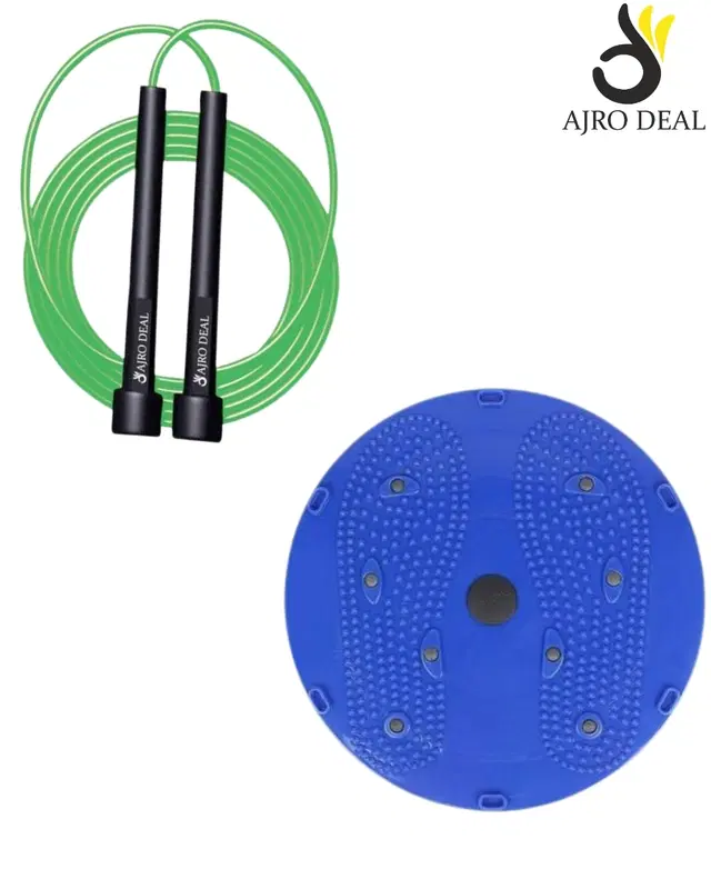 Ajro Deal Fitness Combo Jump Rope & Balance Board