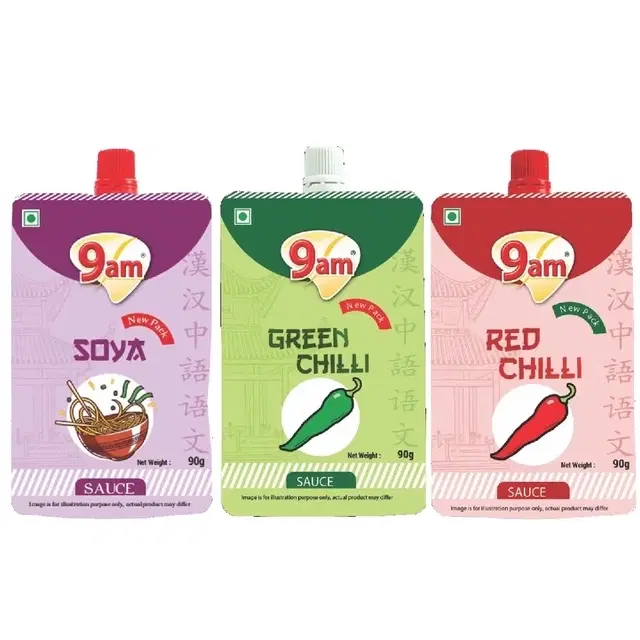 9 Am Green Chilli 90 g+Red Chilli 90 g+Soya 90 g Pp(Combo)