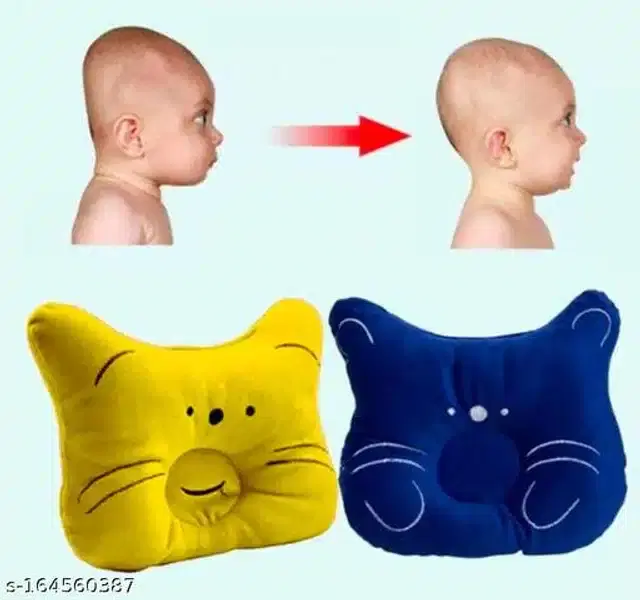 Pillow for Baby, Blue & Yellow, Pack of 2