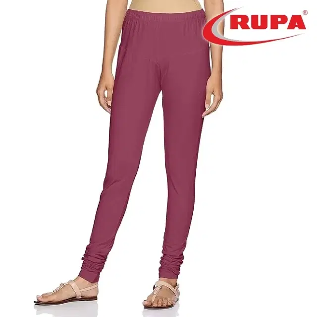 Rupa Cotton Lycra  CHURIDAR LEGGINGS for women, Wine (Free Size