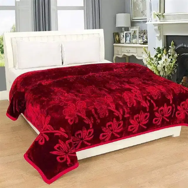 Double Bed Blanket, Multicolour, 90"x90"