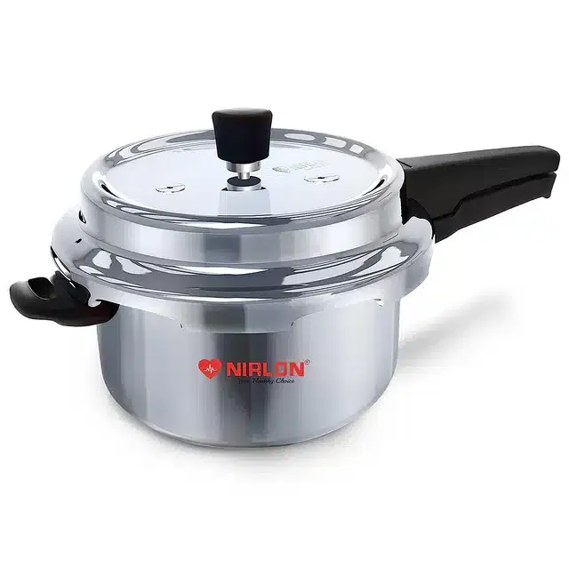 Stainless Steel Pressure Cooker with Lid, Silver, 3.5 L