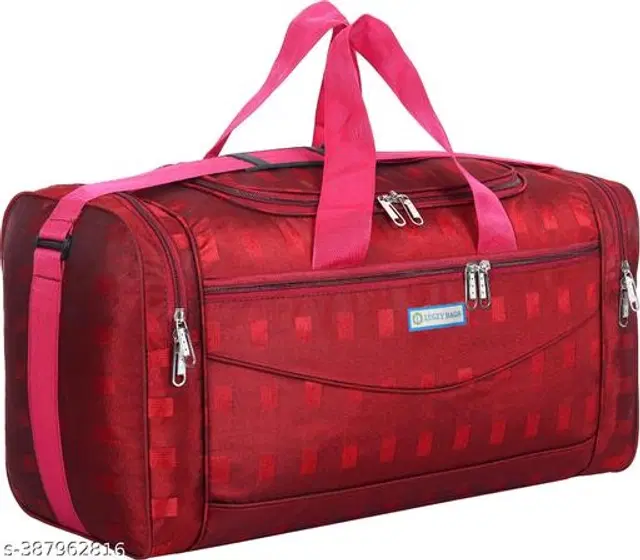 Polyester Duffel Bags, Red