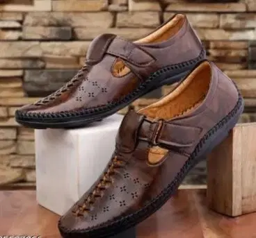 Perforated Kantar Sandals for Men (10, 6)