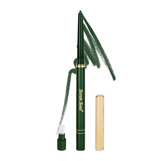 Seven Seas Smoke Eyes Kajal for Women, Green (0.35 g)