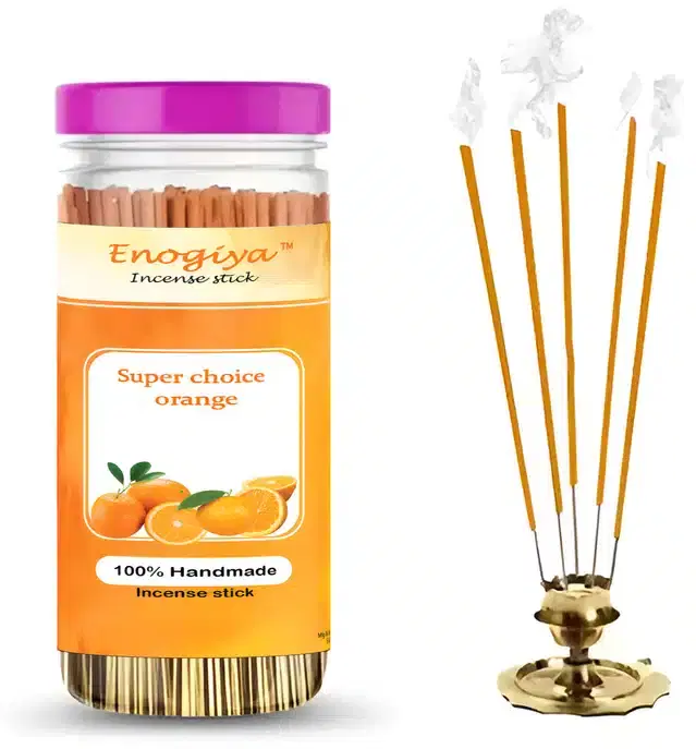 Enogiya Pure Super Choice Orange Flavour Incense Sticks, 400 g