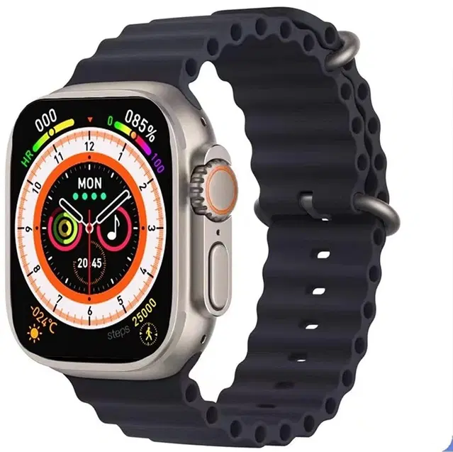 T800 Ultra BT Calling Smartwatch for Men & Women, Black