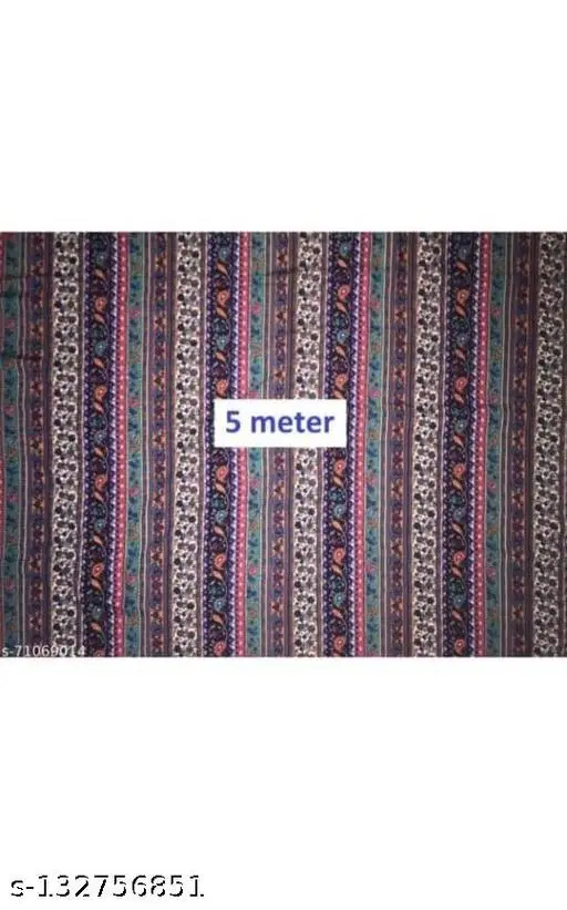 Crepe Fabric for Women (Multicolor, Un Stitched)