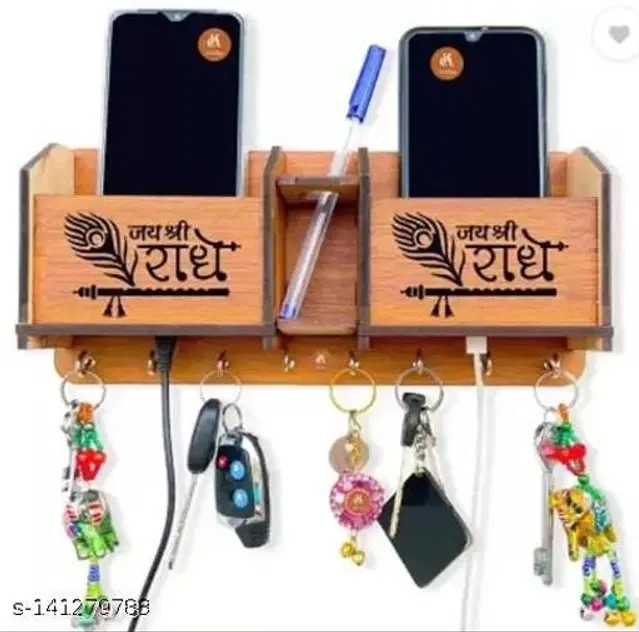 Wooden Key Holder, Brown