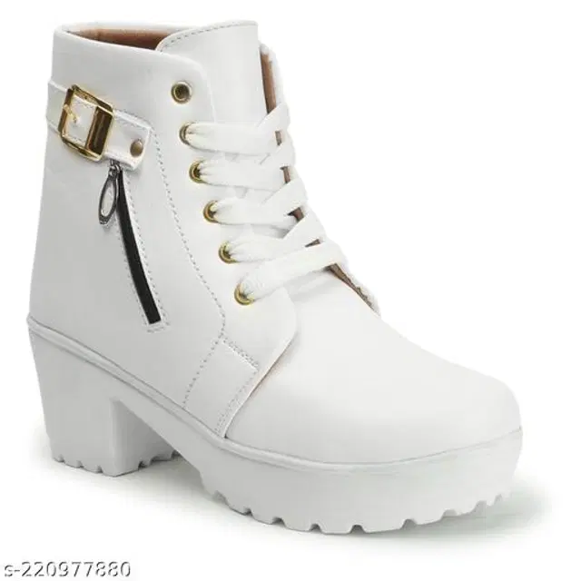 Boots for Women (White, 3)