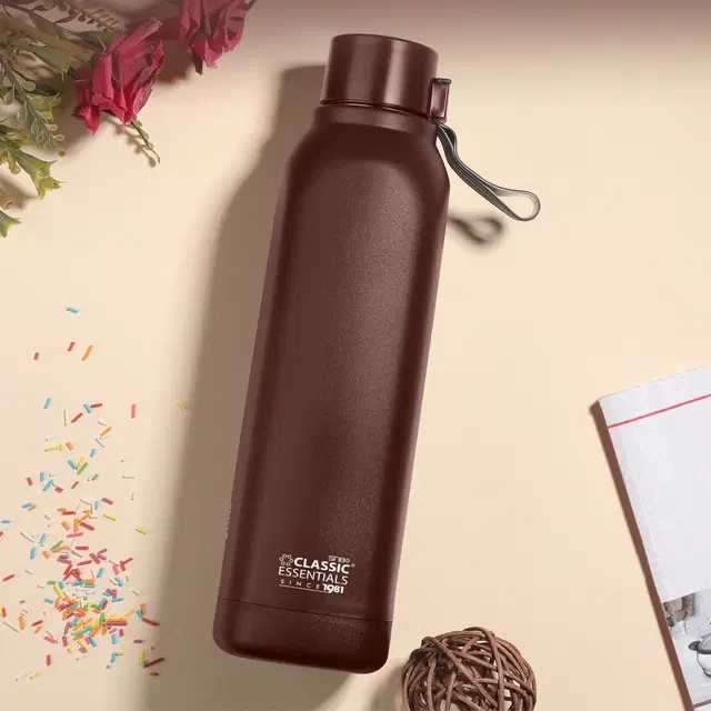 Stainless Steel Water Bottles, Brown, 700 ml