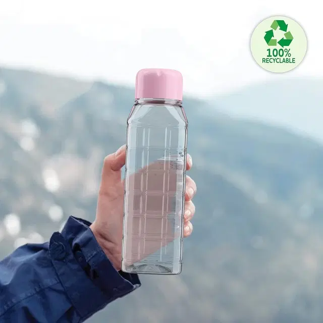 Plastic Water Bottle, Multicolor 700 ml, Pack of 4