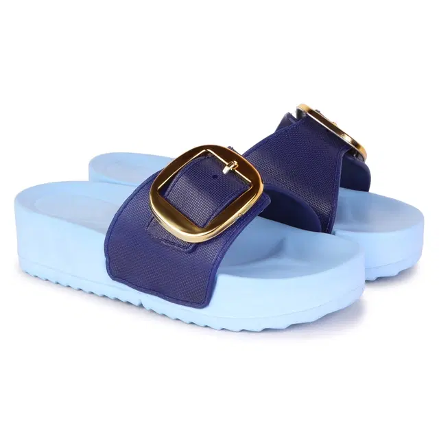 Sliders for Women (Blue, 5)