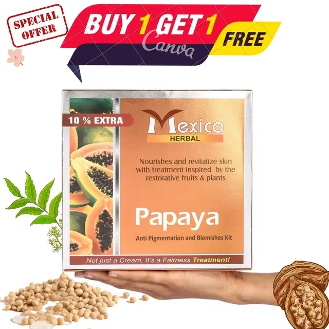 Maxico Herbal Payaya Facial Kit, Pack of 2
