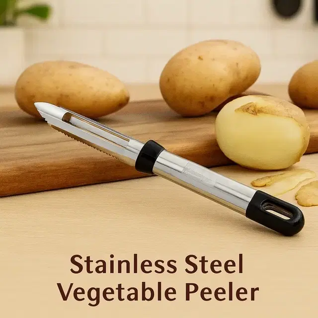 Ritu Stainless Steel Vegetable Peeler with Big Pipe Handle, R-28