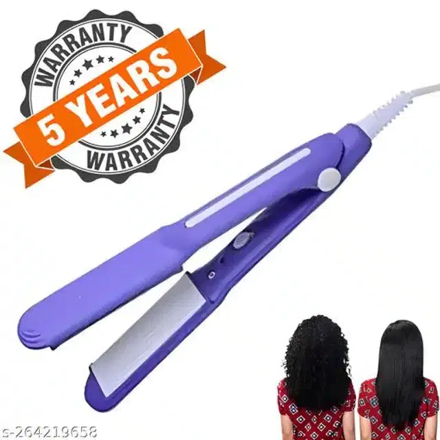 Plastic Hair Straightener, Purple, 100 W