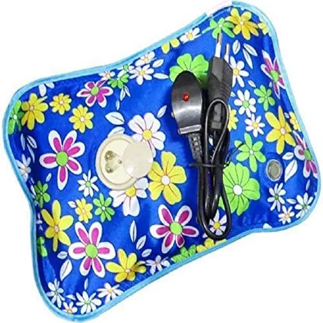 Electric Hot Water Bag for Body Pain Relief, Multicolor, 1 L