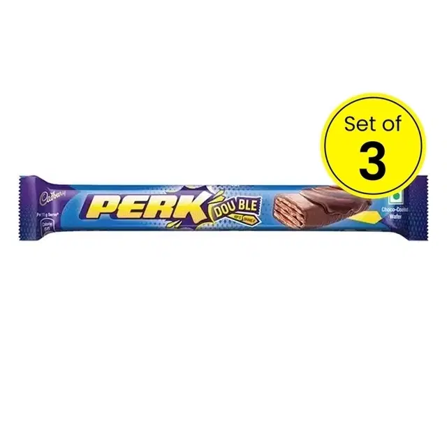 Cadbury Perk Chocolate Coated Wafer Bar 3X20.6 g (Pack of 3)
