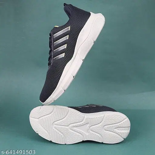 Aqualite Mesh Sports Shoes for Men (Navy Blue, 9)