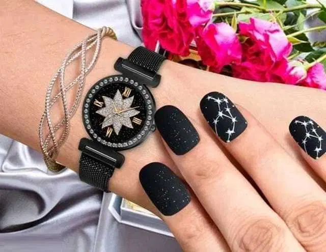 Analog Watch For Womens (Black) (WS-247)