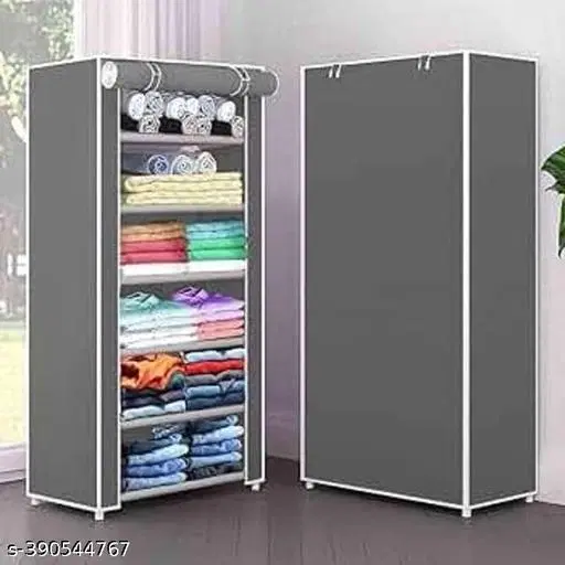 Metal 6 Layer Collapsible Multipurpose Rack, Grey