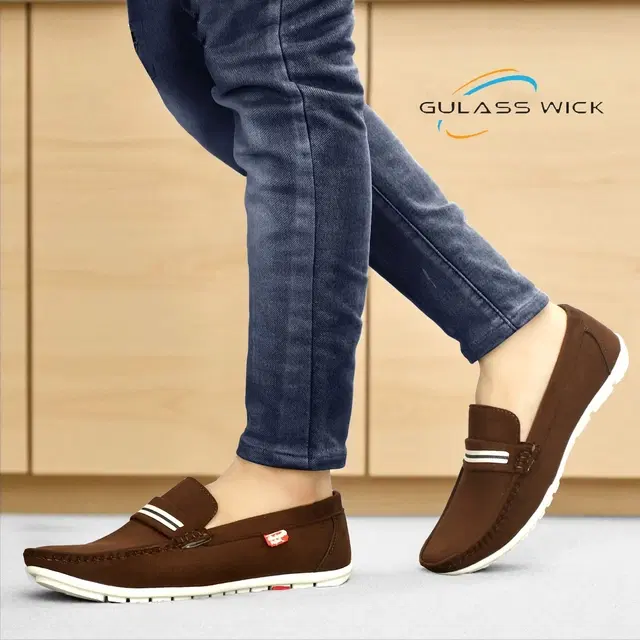 Derby Casual Shoes for Men (Brown, 6)