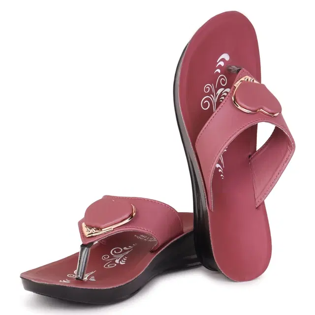 Flats for Women (Pink, 7)