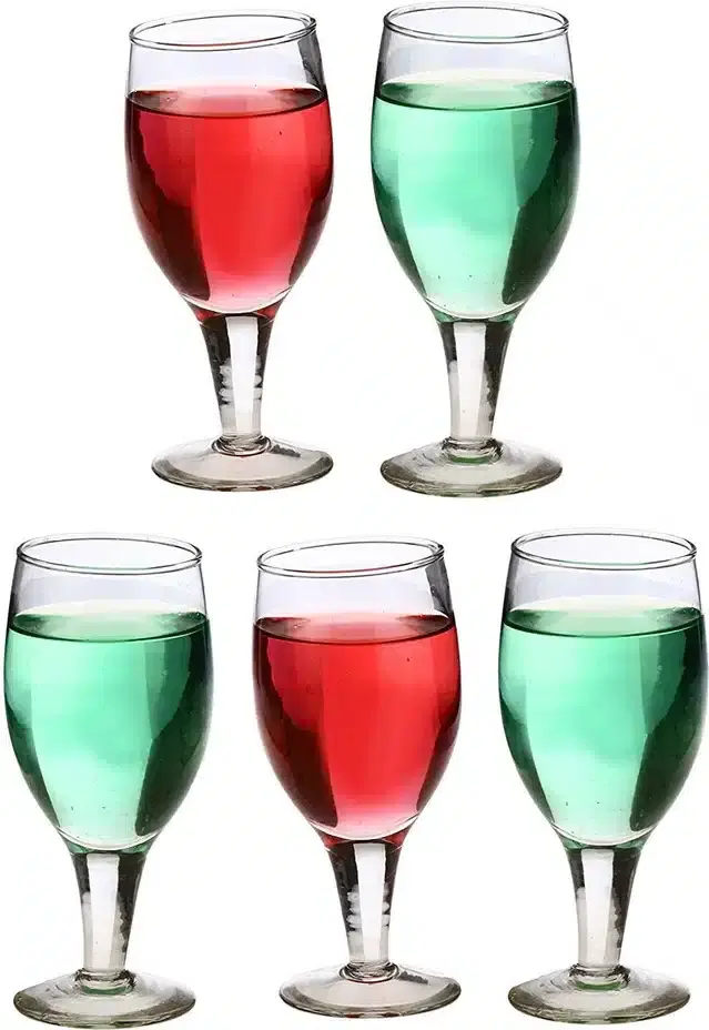 Liquor cum Cocktail Glasses, Transparent, 180 ml, Pack of 5