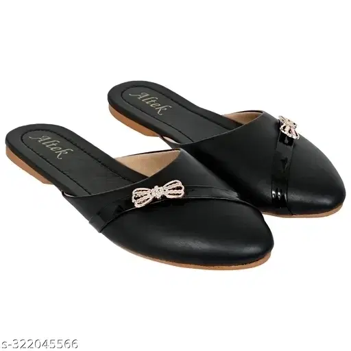 Altek Women Flat, Black (IND- 7)