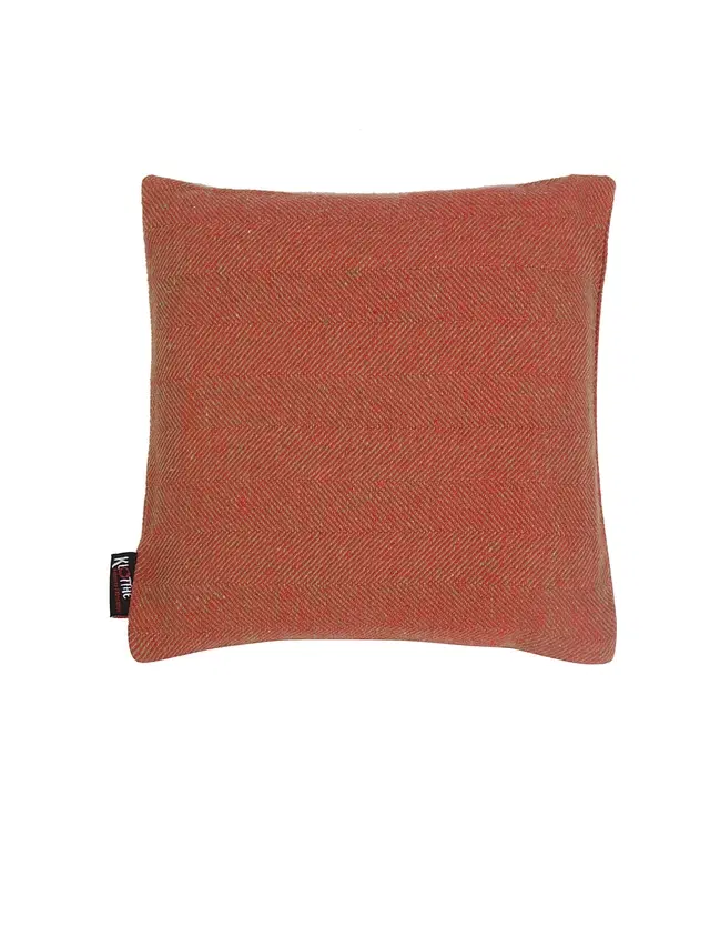 Cotton Cushion Cover, Red, 12x12 inches