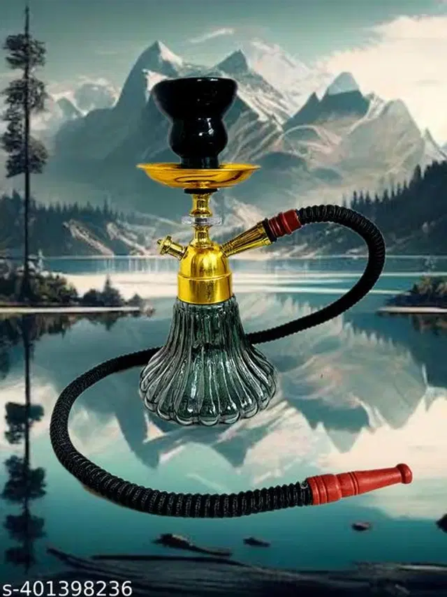 Aluminium Flavour Hookah Pot, Black & Red