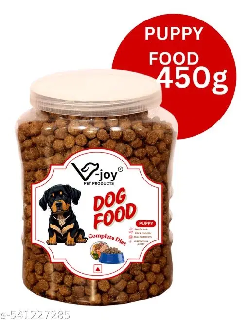 High Protein Dry Puppy Food, Chicken and Rice Formula (450g)