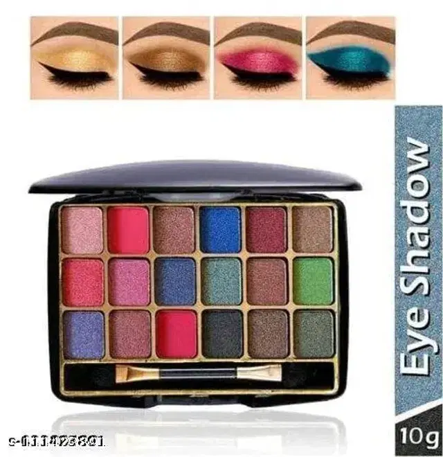18 Shade Eye Shadow Palette, Pack Of 1
