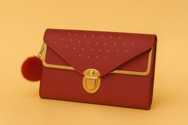 Women's Party wear/ Casual Hand Wallet Clutch, Maroon