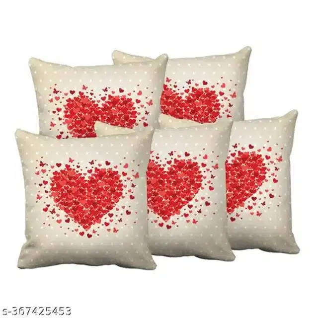 Cushion Cover for Home, Multicolor, 16x16 inches, Pack of 5