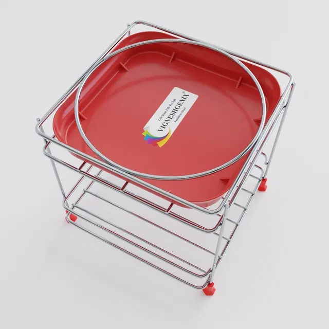 Stainless Steel Matka Stand, Silver