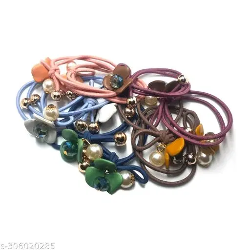 Everyday Scrunchies for Women (Blue, 3 Pcs)