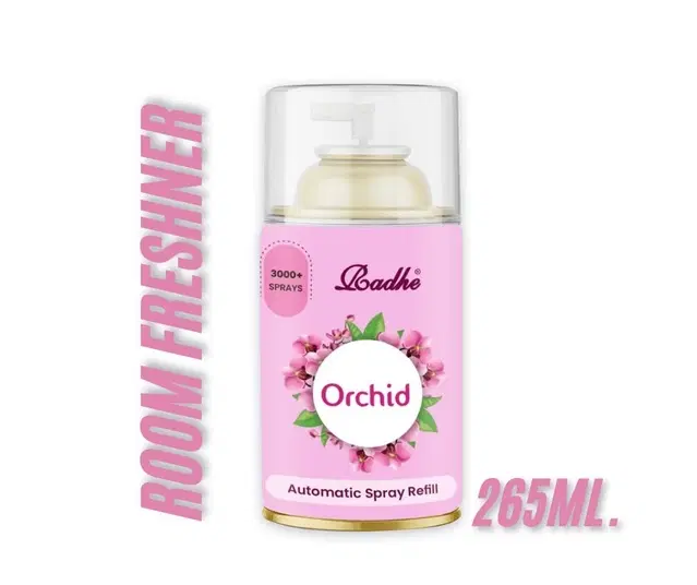 Radhe Orchid Automatic Room Spray Refill, 265 ml