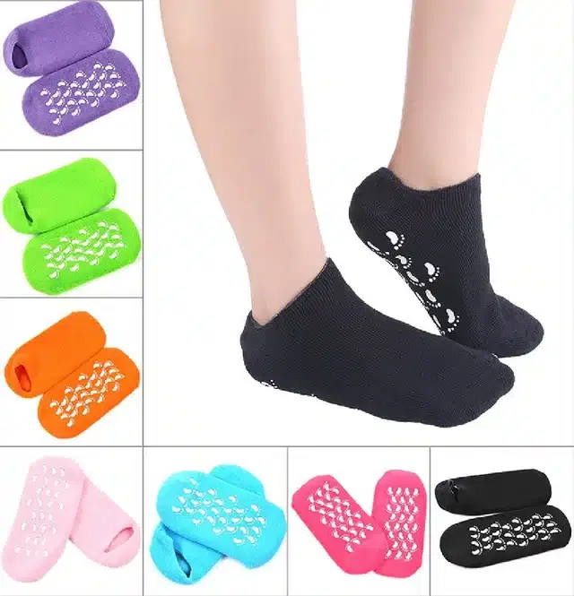 Silicone Gel Heel Socks, Assorted, Set of 1