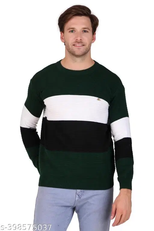 Full Sleeves Sweater for Men (Multicolor, XL)