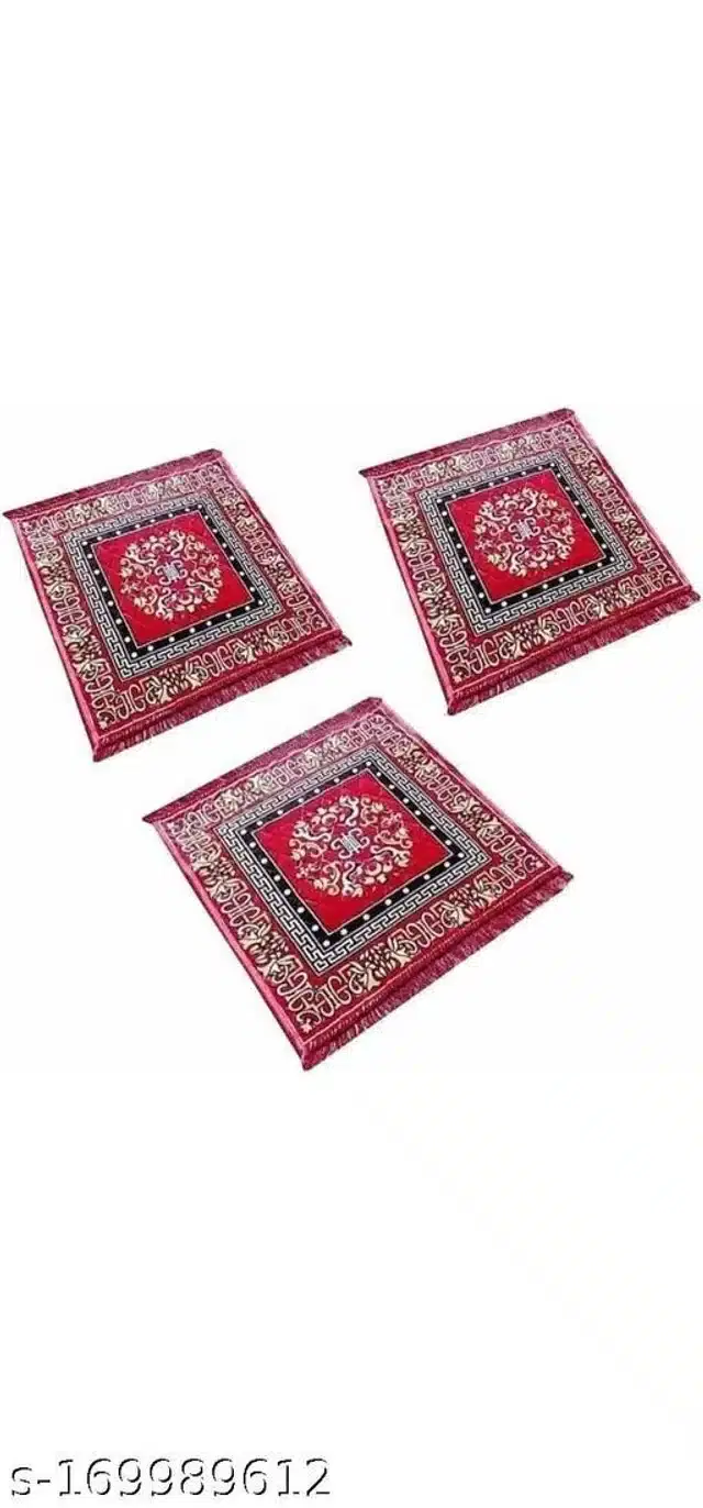 Prayer Mats, maroon, 20x19x0.5 inches, Pack of 3