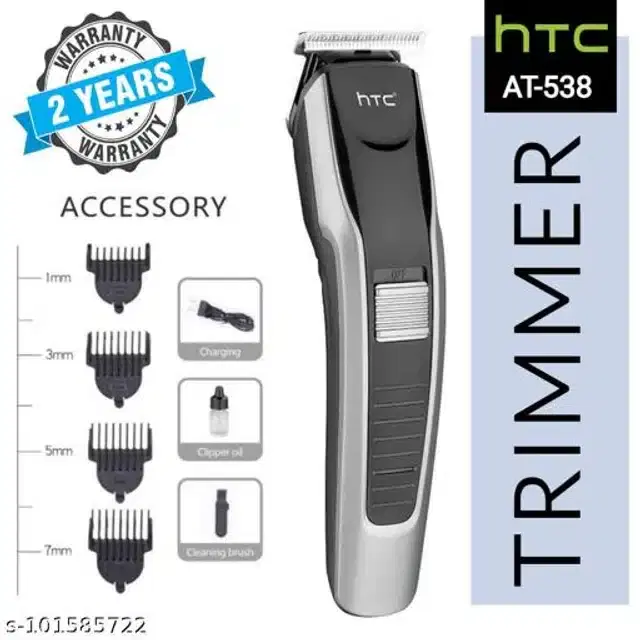 HTC AT-538 Rechargeable Trimmer for Men & Women, Assorted