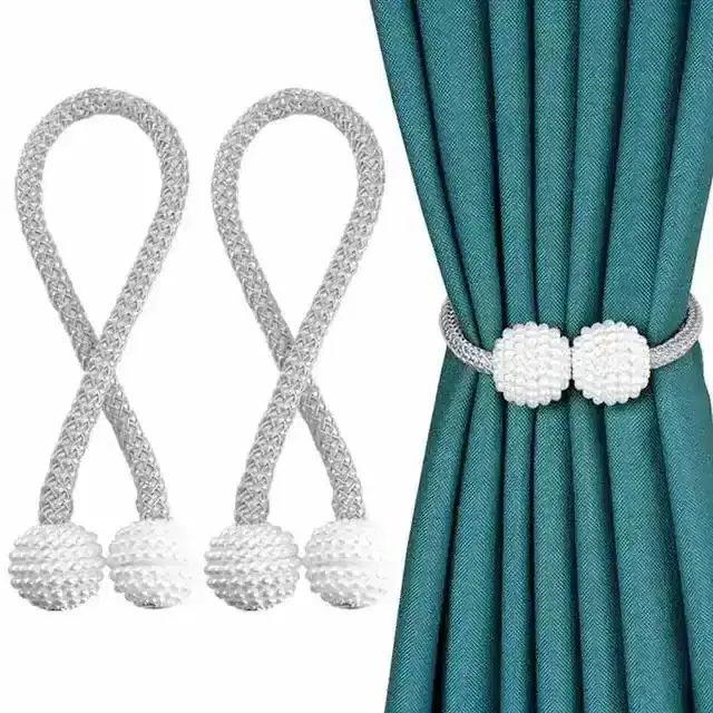 Pallavi Trading Polyester Curtain Magnetic Holder And Tassel Curtain Tie Backs For Door Curtains