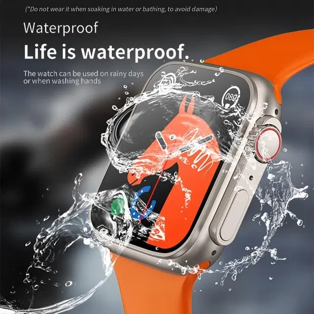 Nylon Strap Smart S8 Ultra Smart Watch for Men & Women, Orange