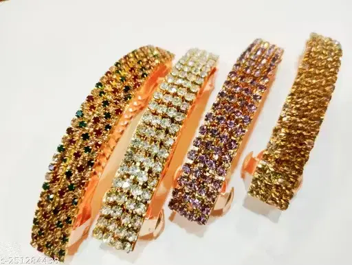 Stylish Hair Clip for Women & Girls, Multicolour, Pack of 4