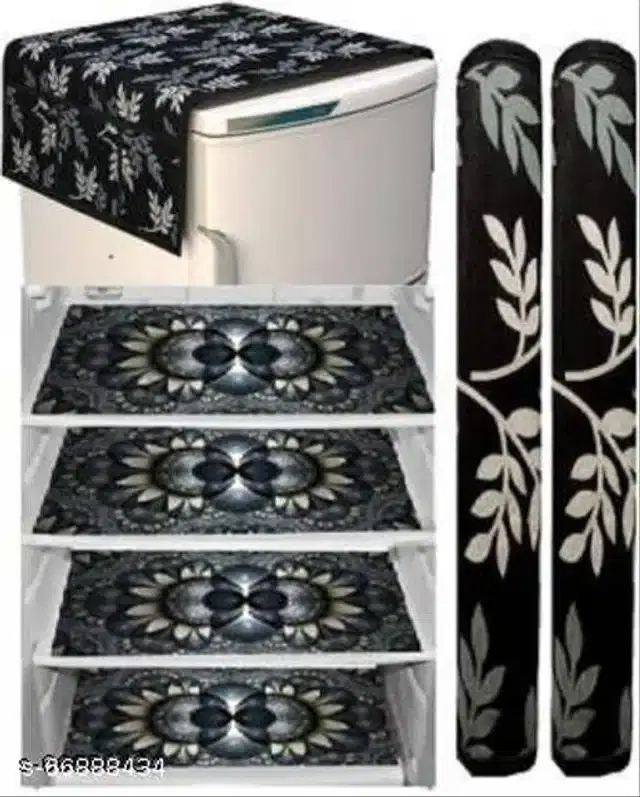 Fridge Cover Set, Multicolor, Set of 7
