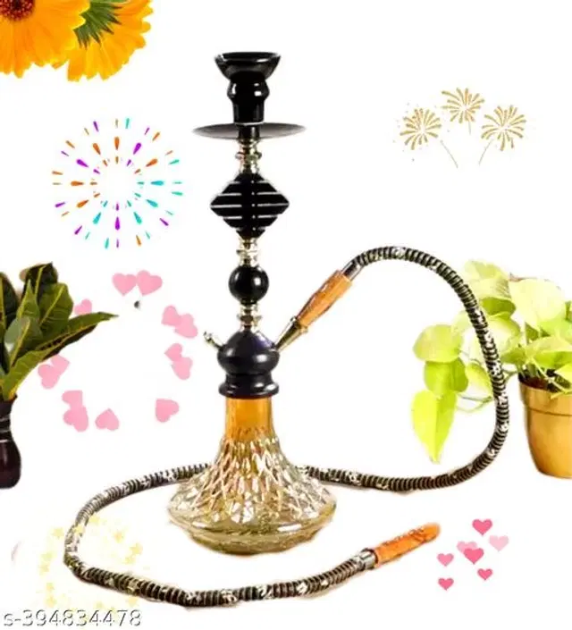 Aluminium Flavour Hookah Pot, Black