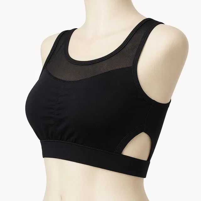 Elastane Bra for Women, Black (32)