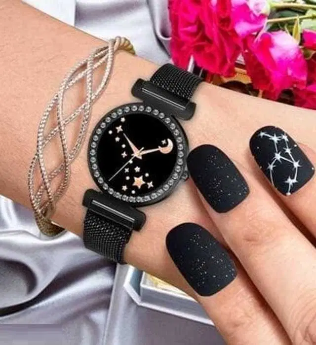 Analog Watch For Womens (Black) (WS-249)