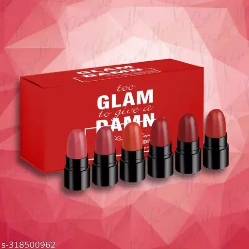 Ronzille Mini Lipstick, Pack of 6, 6g, Red